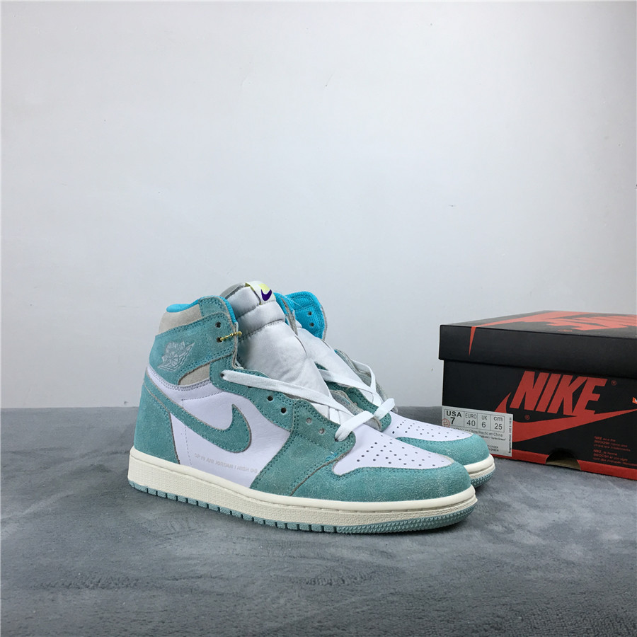 Women Air Jordan 1 Turbo Green Shoes